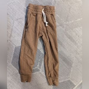 Childhoods clothing 3T brown pants joggers made in USA drawstring
